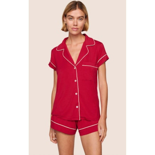 GISELE SHORTIE PJ --HOLLY RED