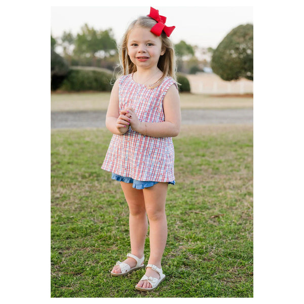 KINLEY BLOOMER SET PATRIOTIC