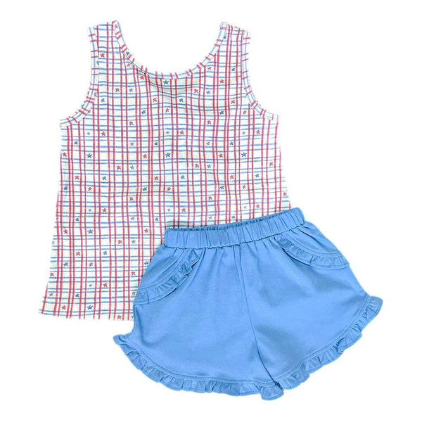KINLEY SHORT SET PATRIOTIC