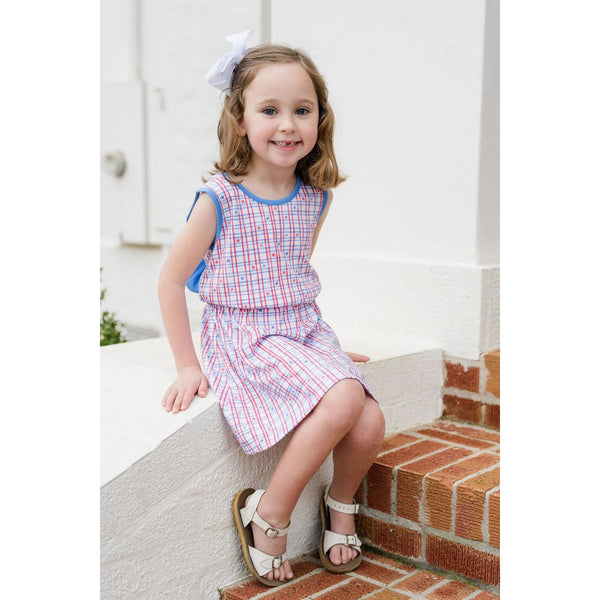 KRISTIN KNOT DRESS - -PATRIOTIC