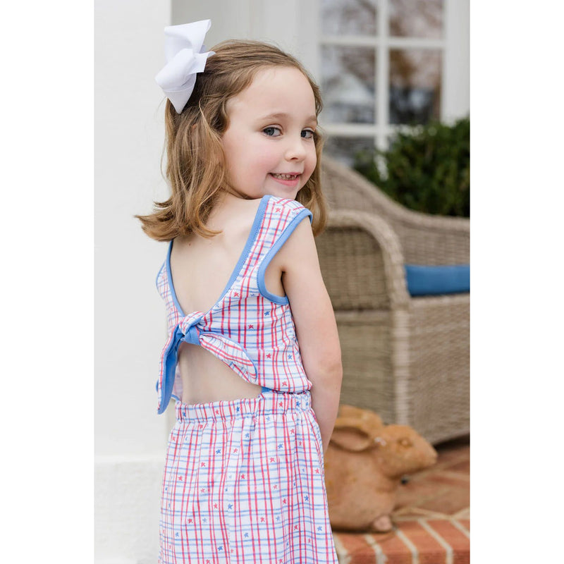 KRISTIN KNOT DRESS - -PATRIOTIC