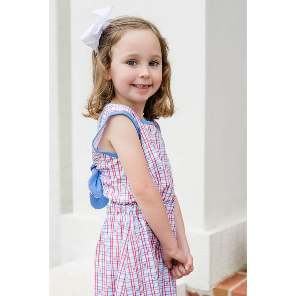 KRISTIN KNOT DRESS - -PATRIOTIC
