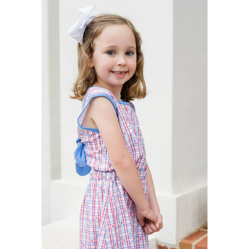 KRISTIN KNOT DRESS - -PATRIOTIC