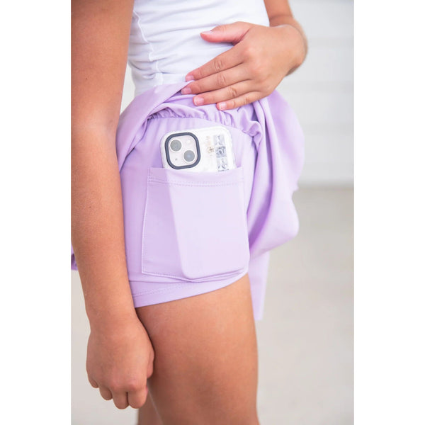 LAVENDER BUTTERFLY SHORTS