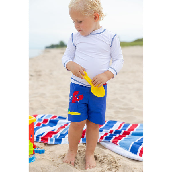 SWIM TRUNK W LOBSTER - sizes 2T-4T