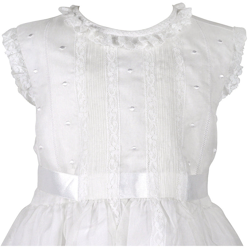 ORGANZA SILK DRESS WHITE