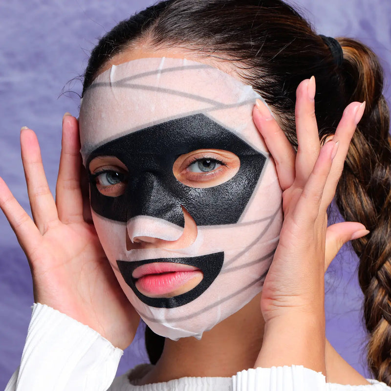 HALLOWEEN SHEET MASK - PICK WITCH, CAT, OR MUMMY