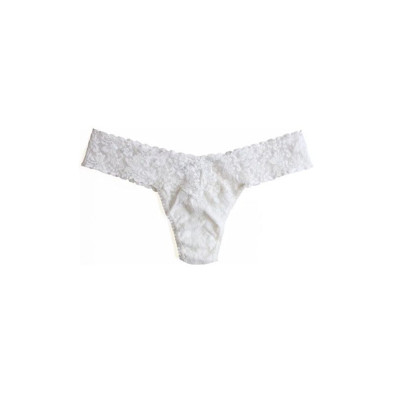 SIGNATURE LACE LOW RISE THONG