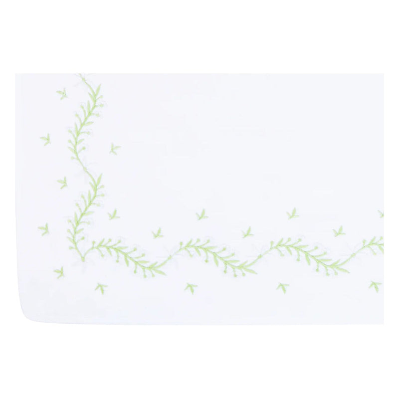 MEADOW EMBROIDERED CRIB SHEET