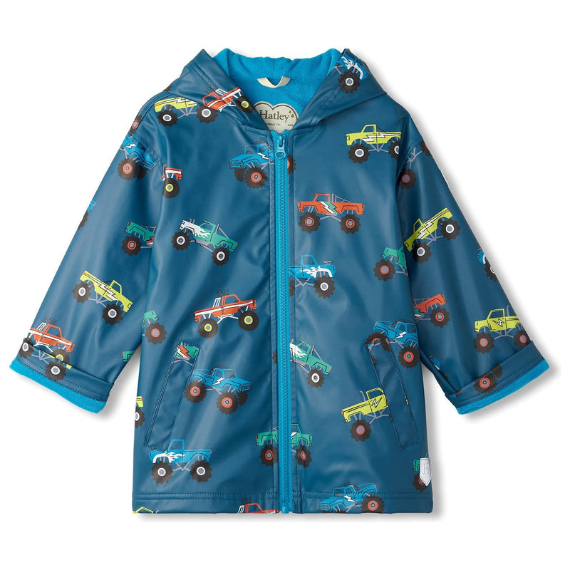 MONSTER TRUCKS ZIP-UP RAINCOAT