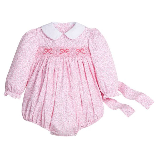 SMOCKED NATALIE BUBBLE PINK