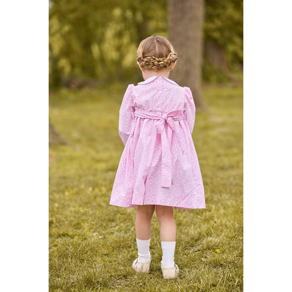 SMOCKED NATALIE DRESS PINK