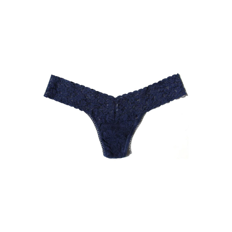 SIGNATURE LACE LOW RISE THONG