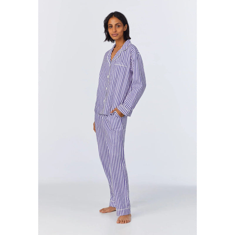 NAVY 3D STRIPE LONG PJ SET