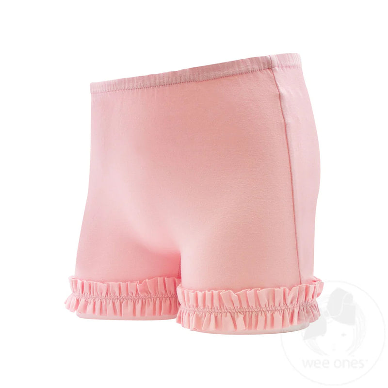 RUFFLE TRIM SHORTS