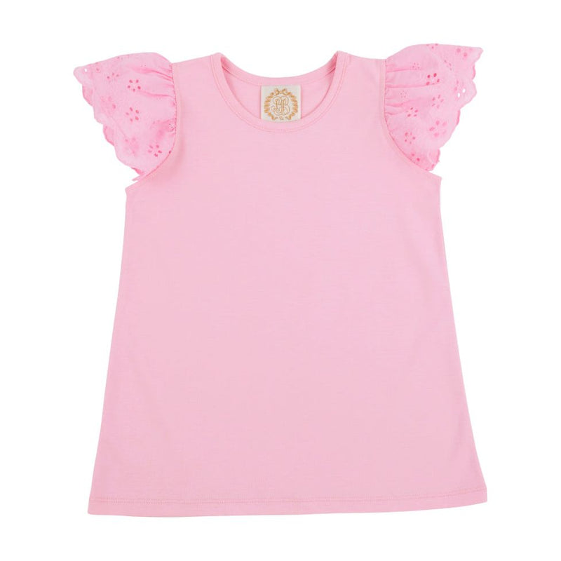 ELLEN'S EYELET TOP PINK