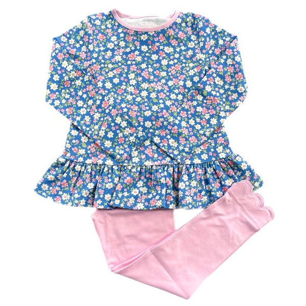 PEGGY PEPLUM LEGGING SET- FALL FLORAL