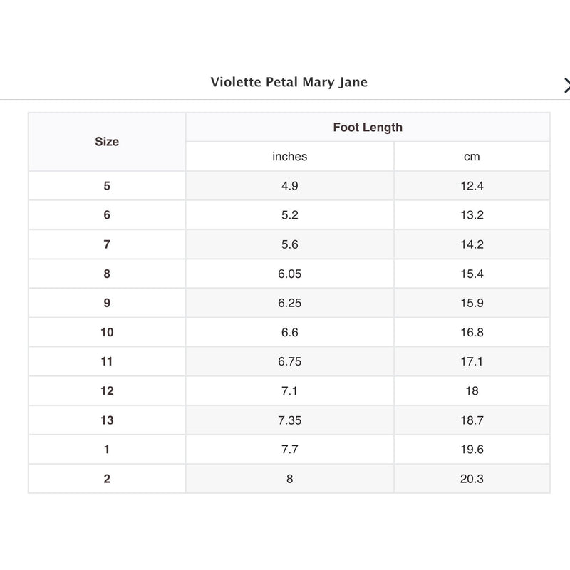 VIOLETTE PETAL MARY JANE