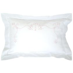 WHITE BOUDOIR CASE PINK EMBROIDERED