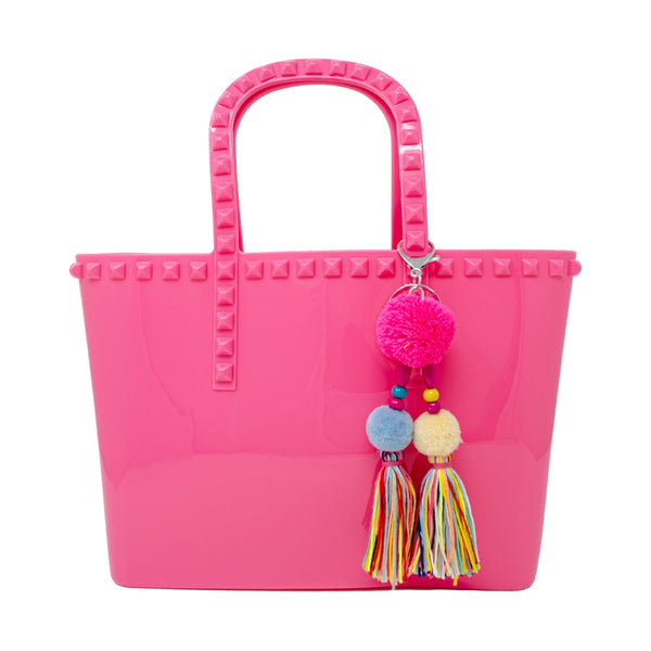 JUMBO JELLY TOTE BAG PINK
