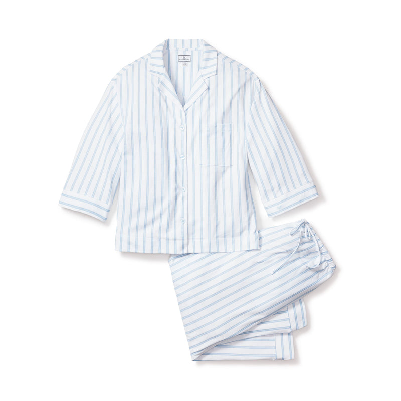 OLIVIA PERIWINKLE STRIPE WIDE LEG PJ
