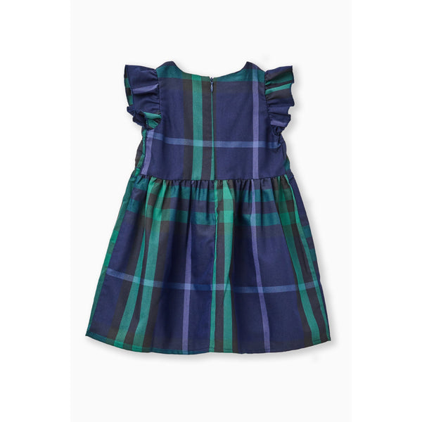 ANYA NAVY PLAID DRESS