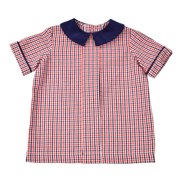 PLEAT FRONT SHIRT/SHORT SET