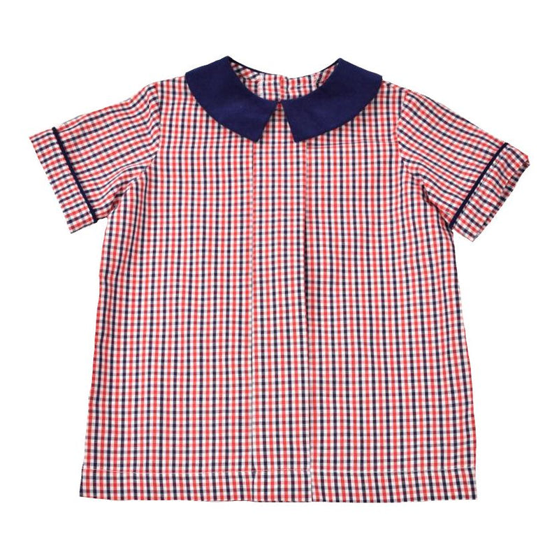 PLEAT FRONT SHIRT/SHORT SET