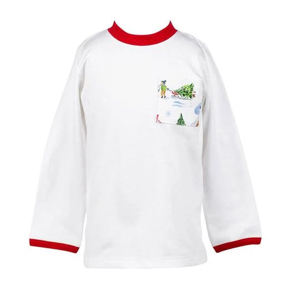 WONDERLAND POCKET LONG SLEEVE TEE SHIRT