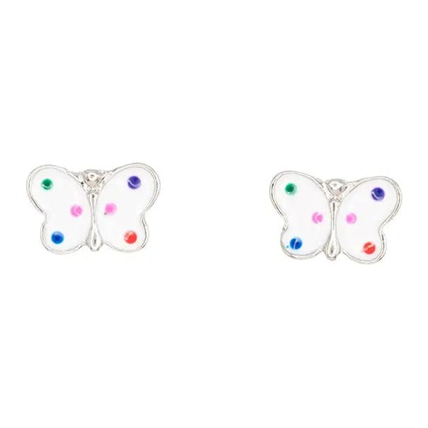 POLKA DOT BUTTERFLY EARRINGS