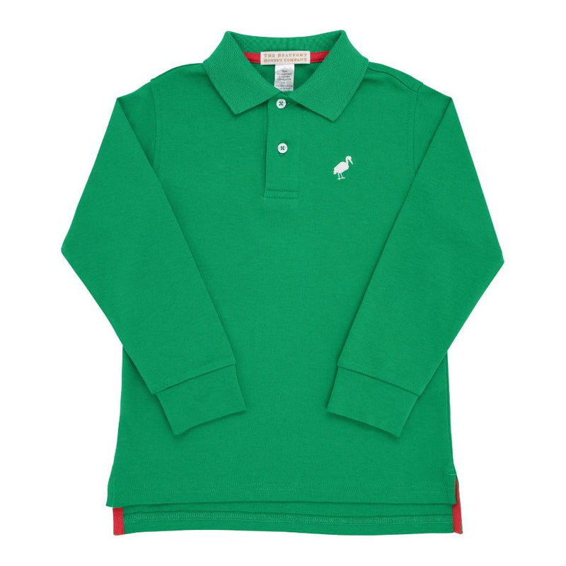 LONG SLEEVE PRIM AND PROPER POLO GREEN