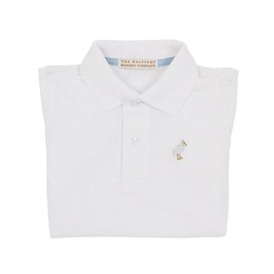 LONG SLEEVE PRIM AND PROPER POLO WHITE