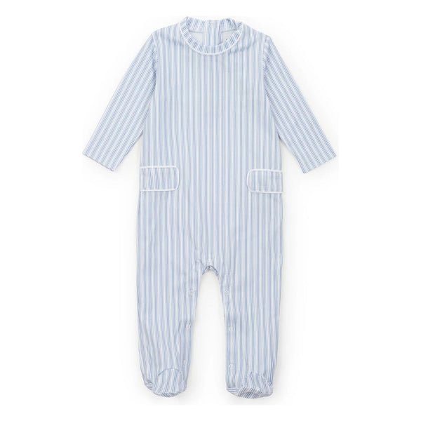 PRESTON ROMPER BLUE STRIPE