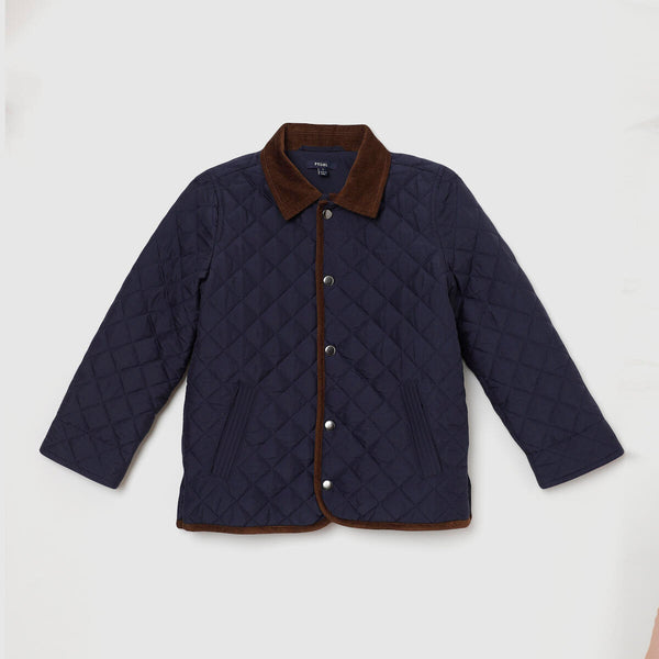 QUILTED JACKET NAVY