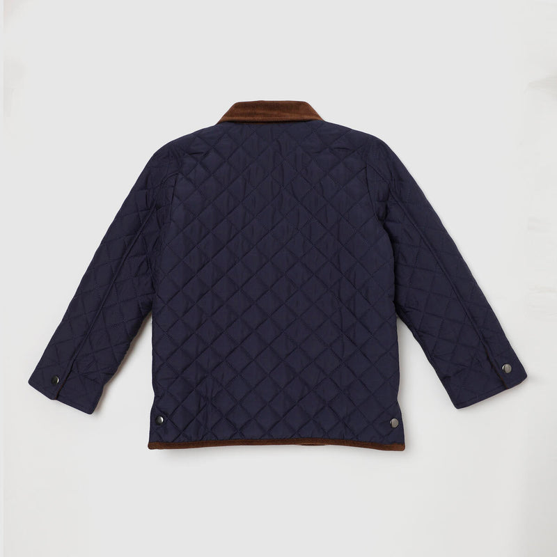 QUILTED JACKET NAVY