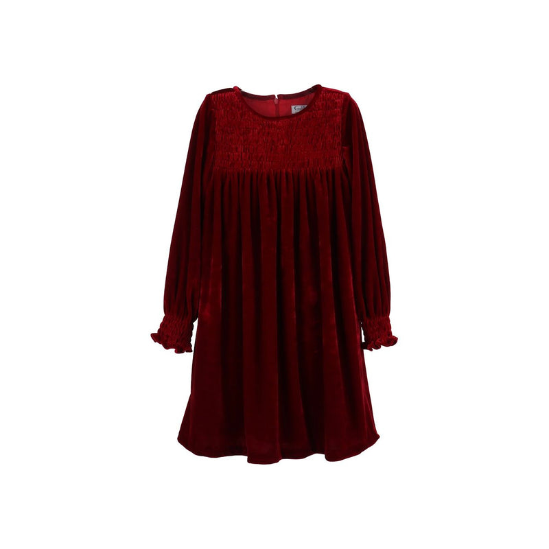 LEILA DRESS RED VELVET