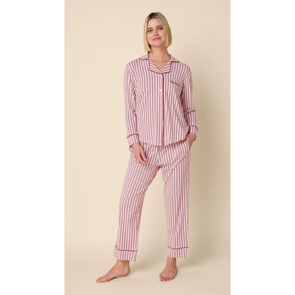 HOLIDAY STRIPE PIMA LONG PJ