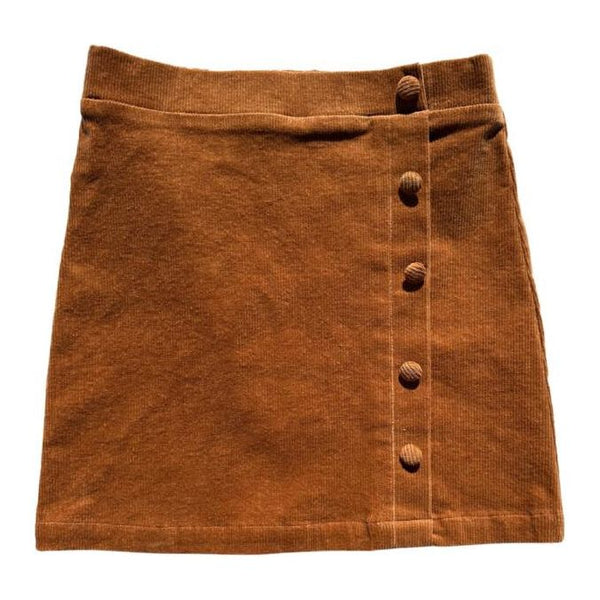 REESE CORD SKIRT HONEY