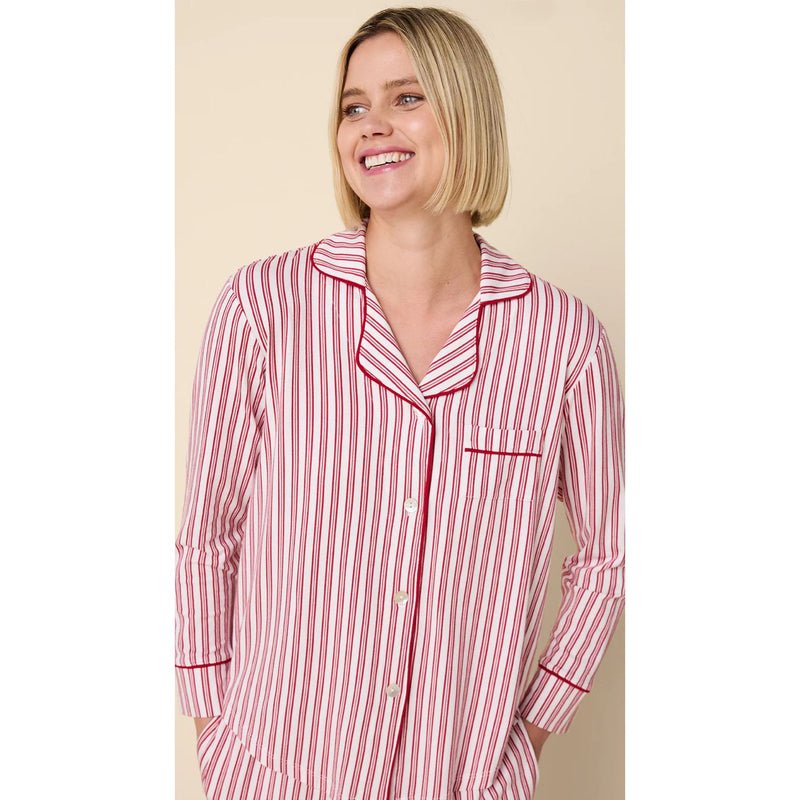 HOLIDAY STRIPE PIMA LONG PJ