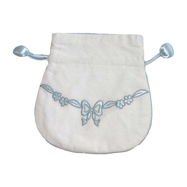 FLORAL BOW JEWELRY POUCH