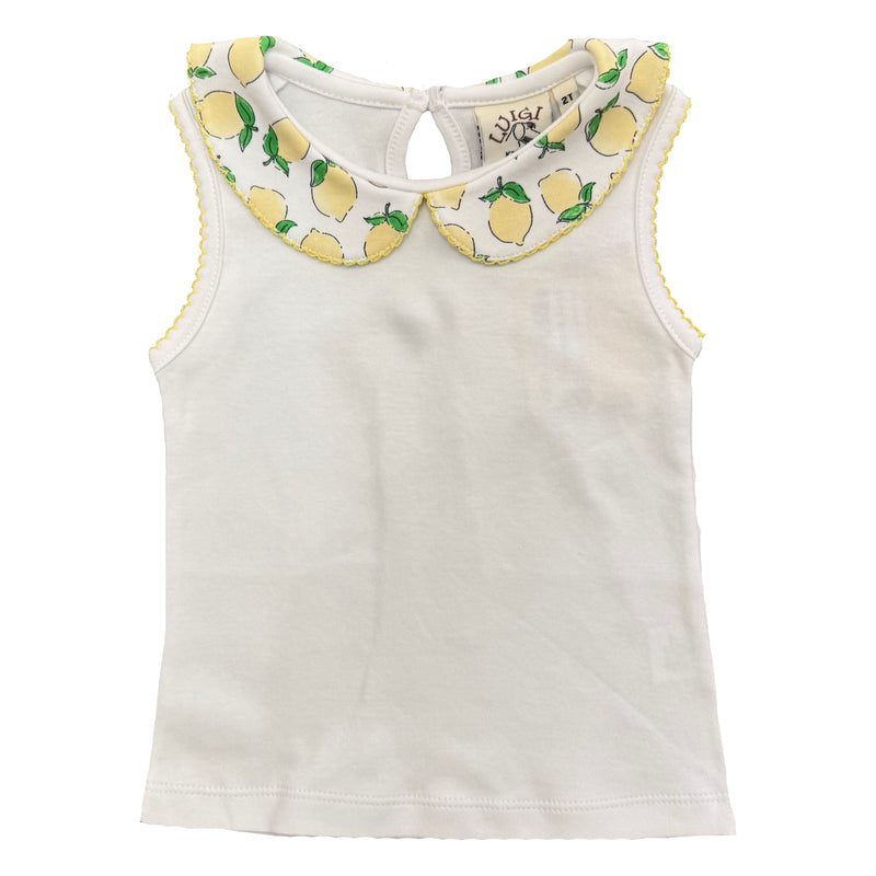 SLEEVELESS TOP LEMON PRINT