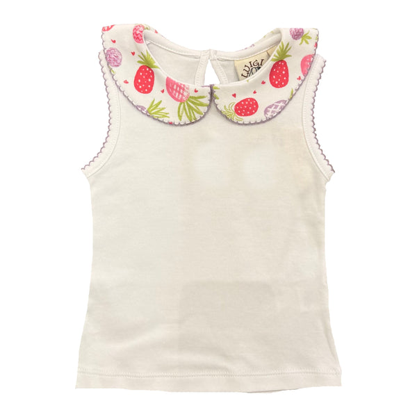 SLEEVELESS TOP PINEAPPLE PRINT