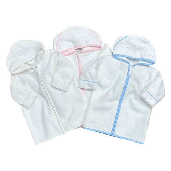 BABY BATHROBE WITH DOTS