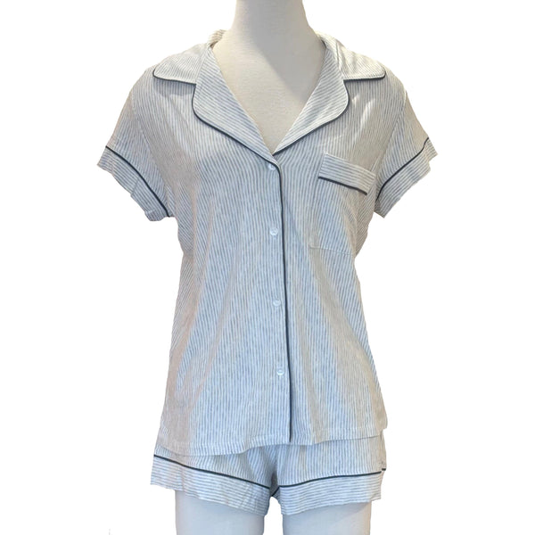 GISELE SHORTIE PJ GREY STRIPES