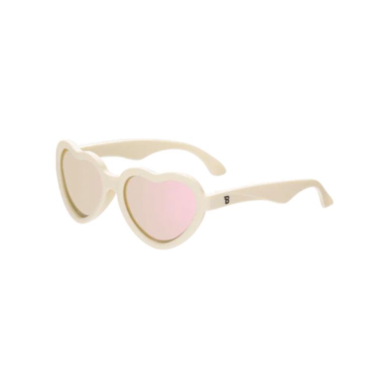 HEARTS SWEET CREAM SUNGLASSES WITH ROSE LENSES