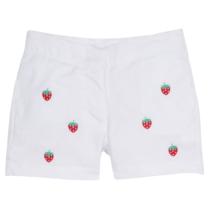 EMBROIDERED STRAWBERRY SHORT