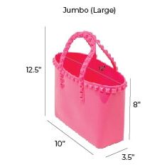 JUMBO JELLY TOTE BAG PURPLE