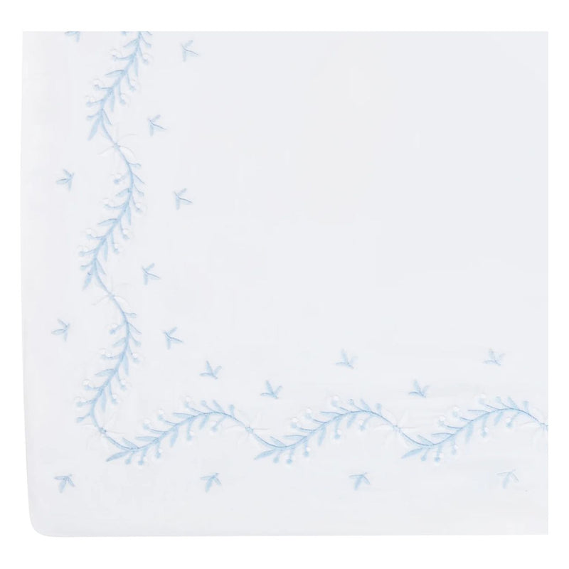 SKY EMBROIDERED CRIB SHEET