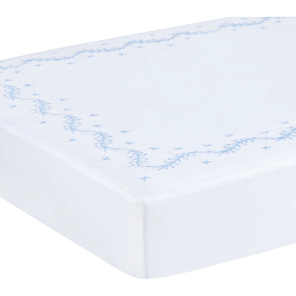 SKY EMBROIDERED CRIB SHEET