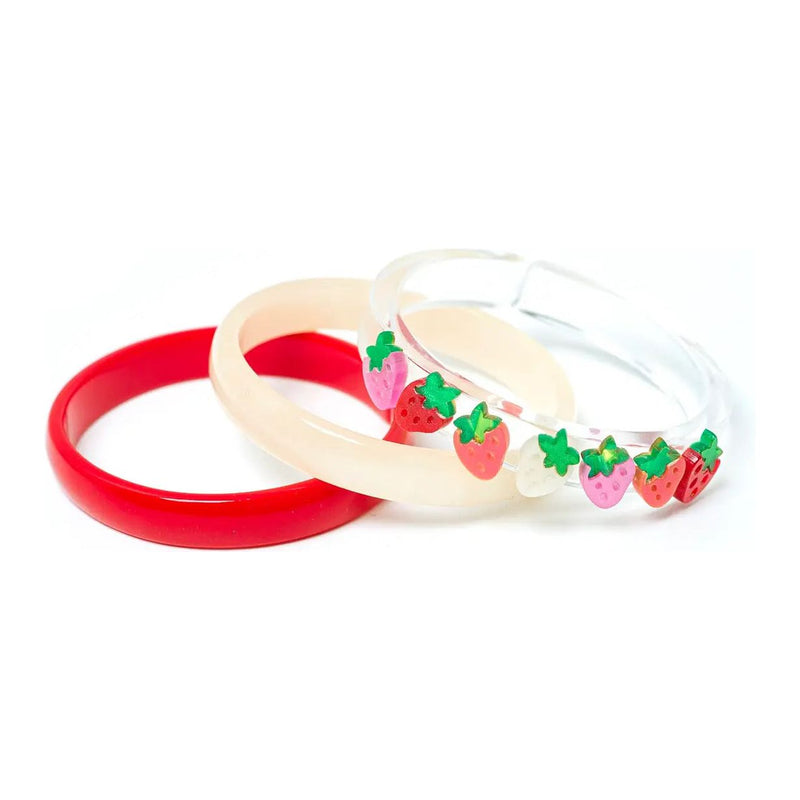 STRAWBERRY PEARLIZED BANGLES
